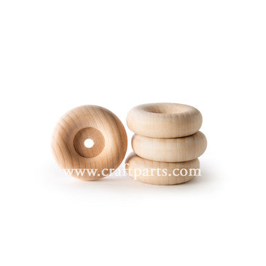 2" Recessed Hub Wooden Wheel