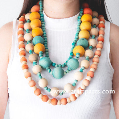 1-1/2" Round Bead, 1/2" Hole