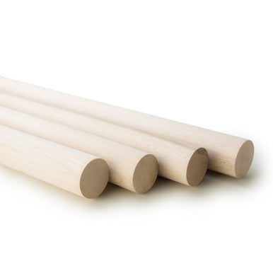 2" x 36" Maple Wood Dowel