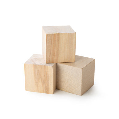 2" Hardwood Craft Cube