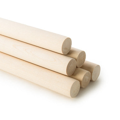 1" x 24" Birch Dowel