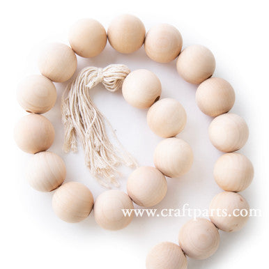 1-1/2" Round Bead, 3/8" Hole