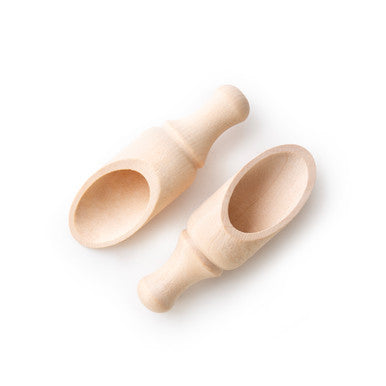 3-1/2" Round Wood Scoop