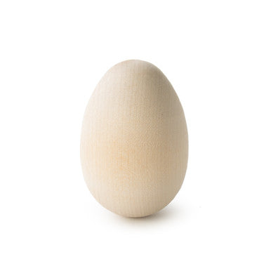2-1/2" Wooden Egg with Rounded Ends