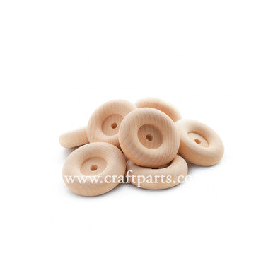 2" Recessed Hub Wooden Wheel