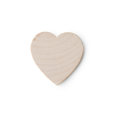 1-3/4" Wood Heart