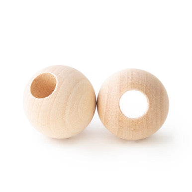 1-1/4" Round Bead, 1/2" Hole