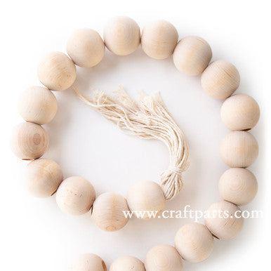 1-1/2" Round Bead, 1/2" Hole