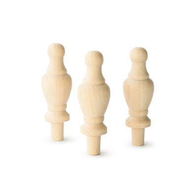 2-7/8" Wood Finial