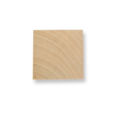2" Wood Square, 1/4" Thick