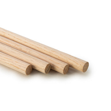 1/2"  x 36" Oak Wood Dowel