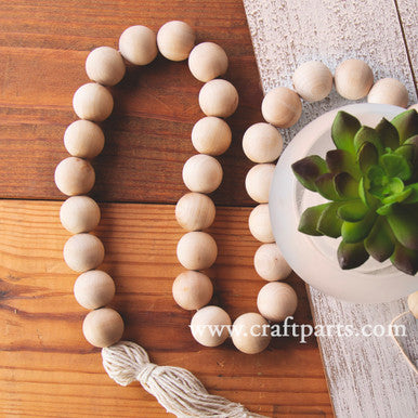 1" Round Bead, 7/32" Hole