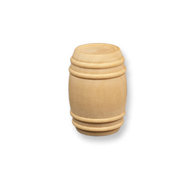 7/8" Miniature Wood Wine Barrel