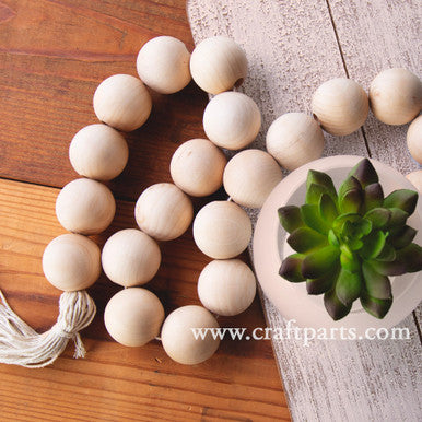 1-1/2" Round Bead, 3/8" Hole