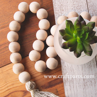 1-1/4" Round Bead, 1/2" Hole