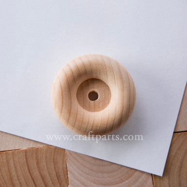 2" Recessed Hub Wooden Wheel