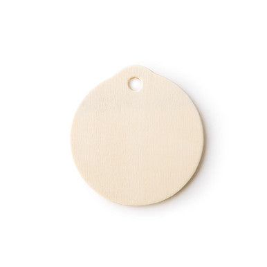 2-1/2" Wooden Round Ornament Cutout