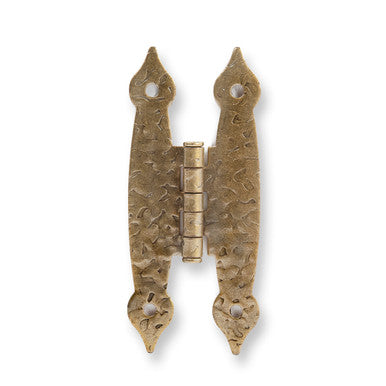 3-1/2" H-Hinge, Antique Brass