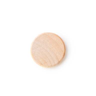 1" Wood Circle with Rounded Edges, 1/8" Thick