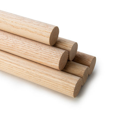 1-1/4" x 36" Oak Wood Dowel