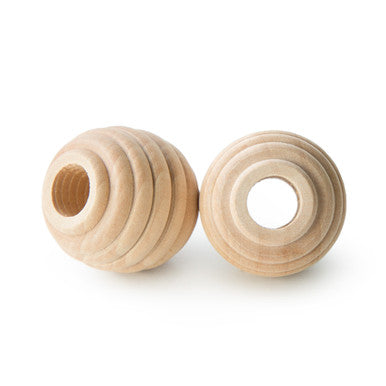 1-1/4" Beehive Bead, 7/16" Hole
