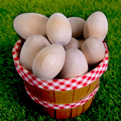 3-1/4" Wooden Small Goose Egg