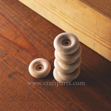 1-1/2" Recessed Hub Wooden Wheel