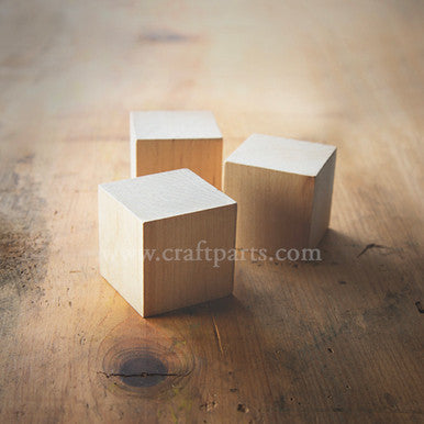 1-3/4" Wooden Cube