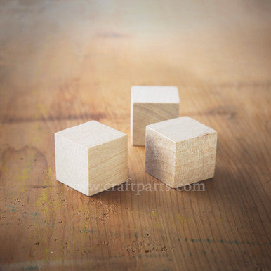 1" Wood Cube