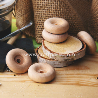 1-1/2" Recessed Hub Wooden Wheel