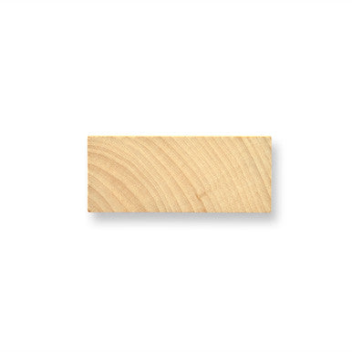 1-1/4" x 3" Wood Rectangle, 1/4" Thick