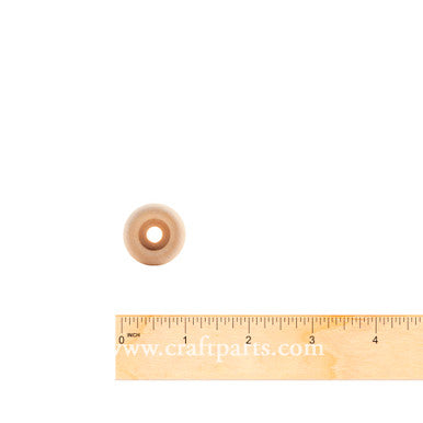 1" Recessed Hub Wooden Wheel