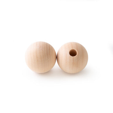1-1/2" Wood Ball Dowel Cap, 3/8" Hole