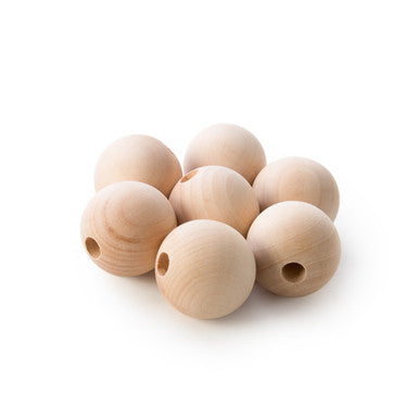 1-1/2" Wood Ball Dowel Cap, 3/8" Hole