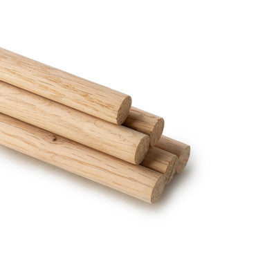 1/2"  x 36" Oak Wood Dowel