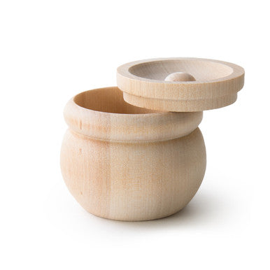 2-1/8" Wooden Bean Pot / Trinket Box