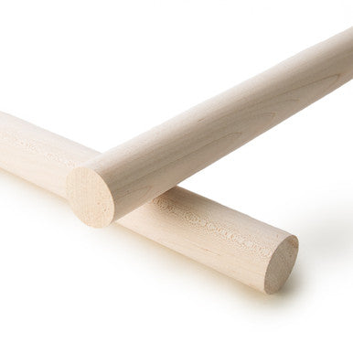 1-1/4" x 36" Maple Wood Dowel