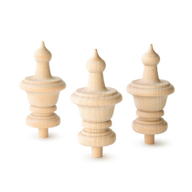 3-1/2" Wood Finial