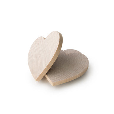 2-1/2" Wood Heart