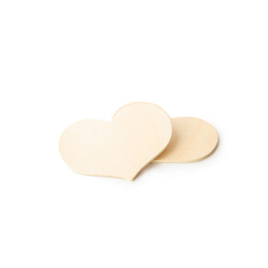 1-1/2" x 2" Wood Heart Cutout