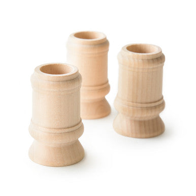 2-1/2" Wooden Classic Candle Cup