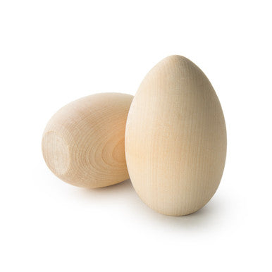 4-1/4" Wooden Goose Egg