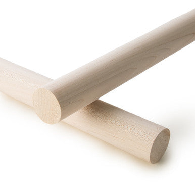 1-1/2" x 36" Maple Wood Dowel