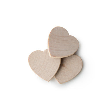 1" Wood Heart