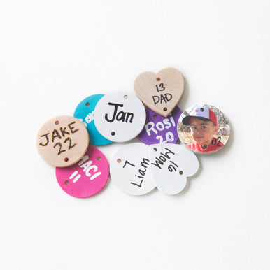 1-1/2" Wood Heart Gift Tag Cutout