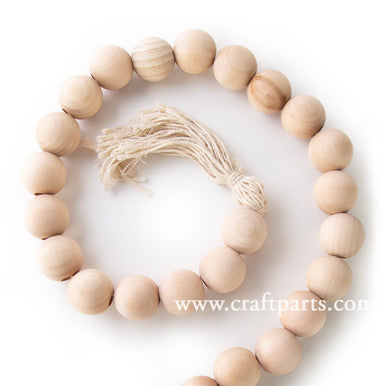 1-1/4" Round Bead, 3/8" Hole