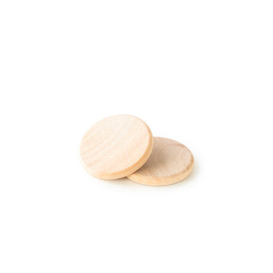 1" Wood Circle with Rounded Edges, 1/8" Thick