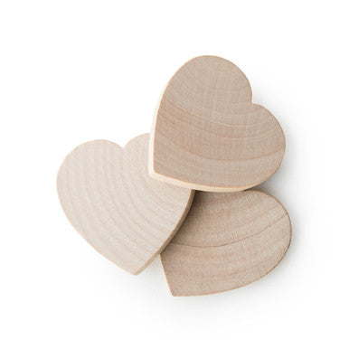 2" Wood Heart