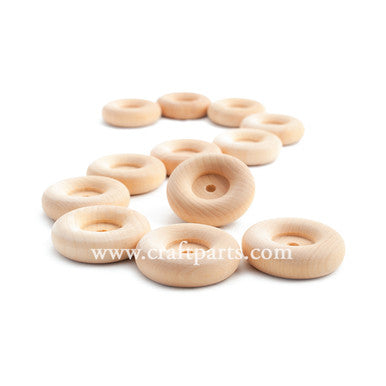 2" Recessed Hub Wooden Wheel