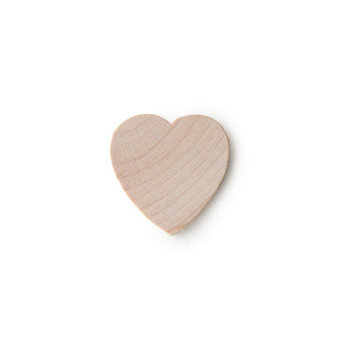 1" Wood Heart
